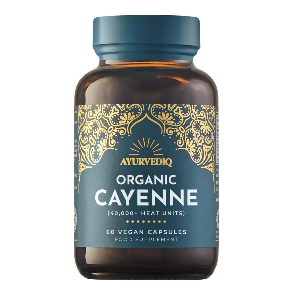 Ayurvediq Organic Cayenne 60 Vegan Capsules