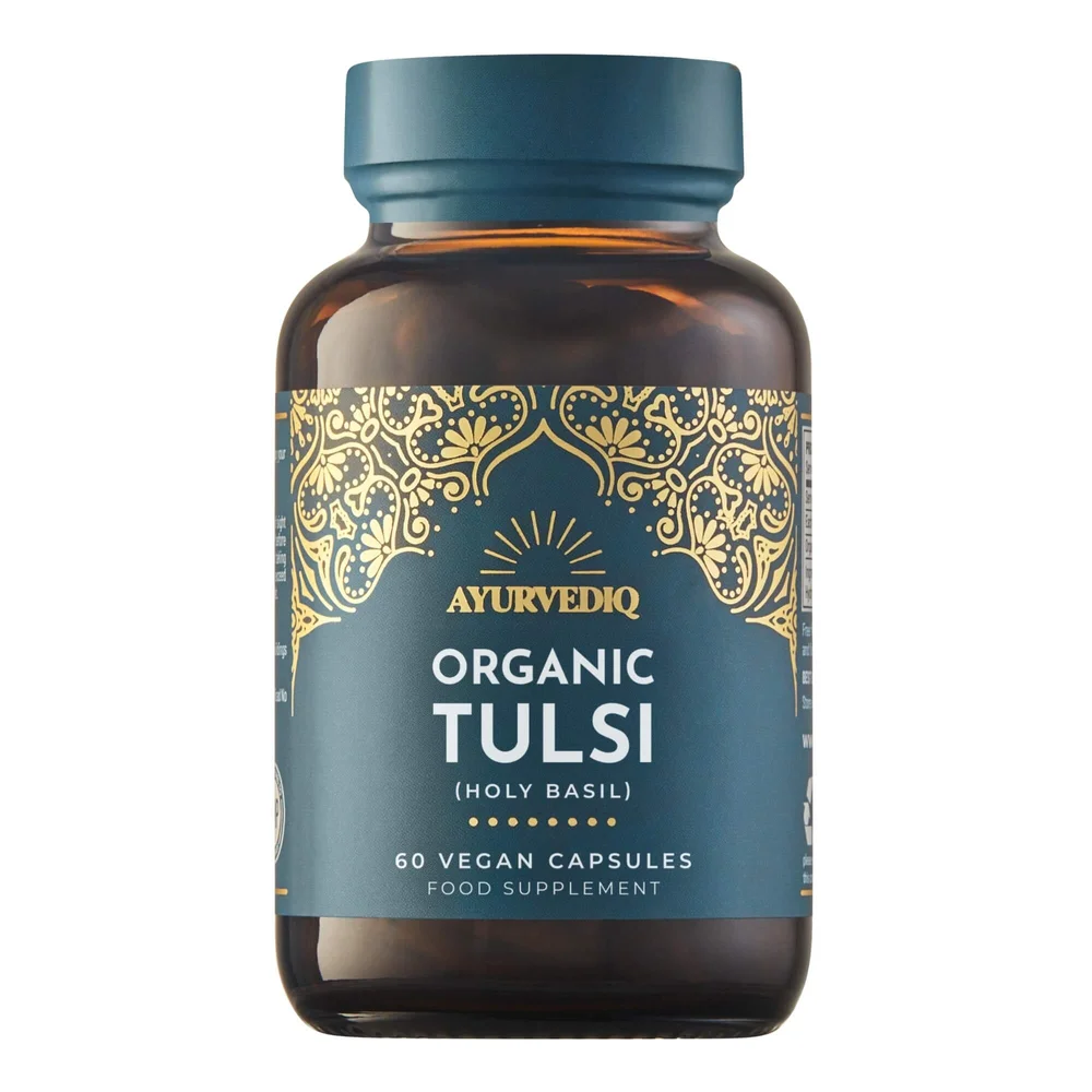 Ayurvediq Organic Tulsi (Holy Basil) 60 Vegan Capsules