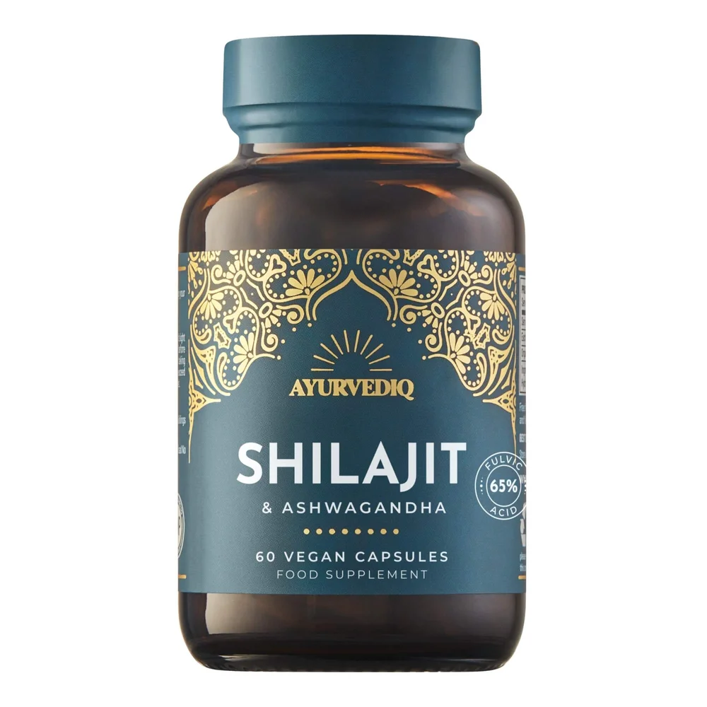 Ayurvediq Shilajit and Ashwagandha 60 Vegan Capsules