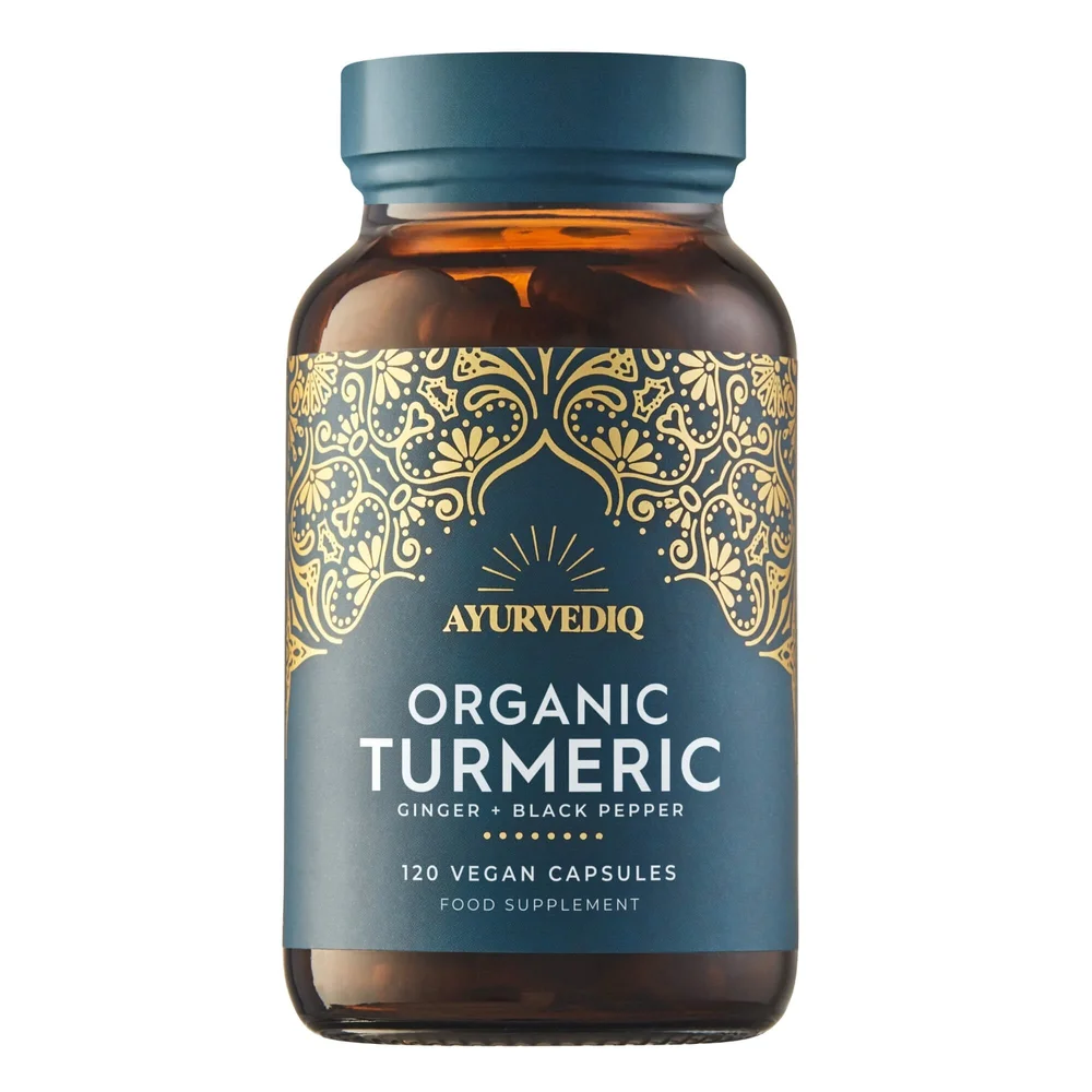 Ayurvediq Wellness Organic Turmeric 120 Vegan Capsules