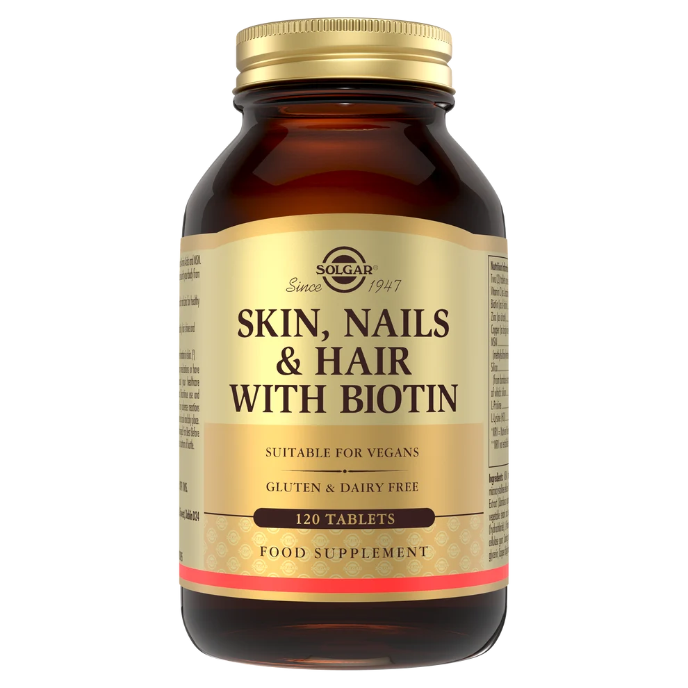 Solgar Skin, Nails & Hair Formula with Biotin 120 Tablets