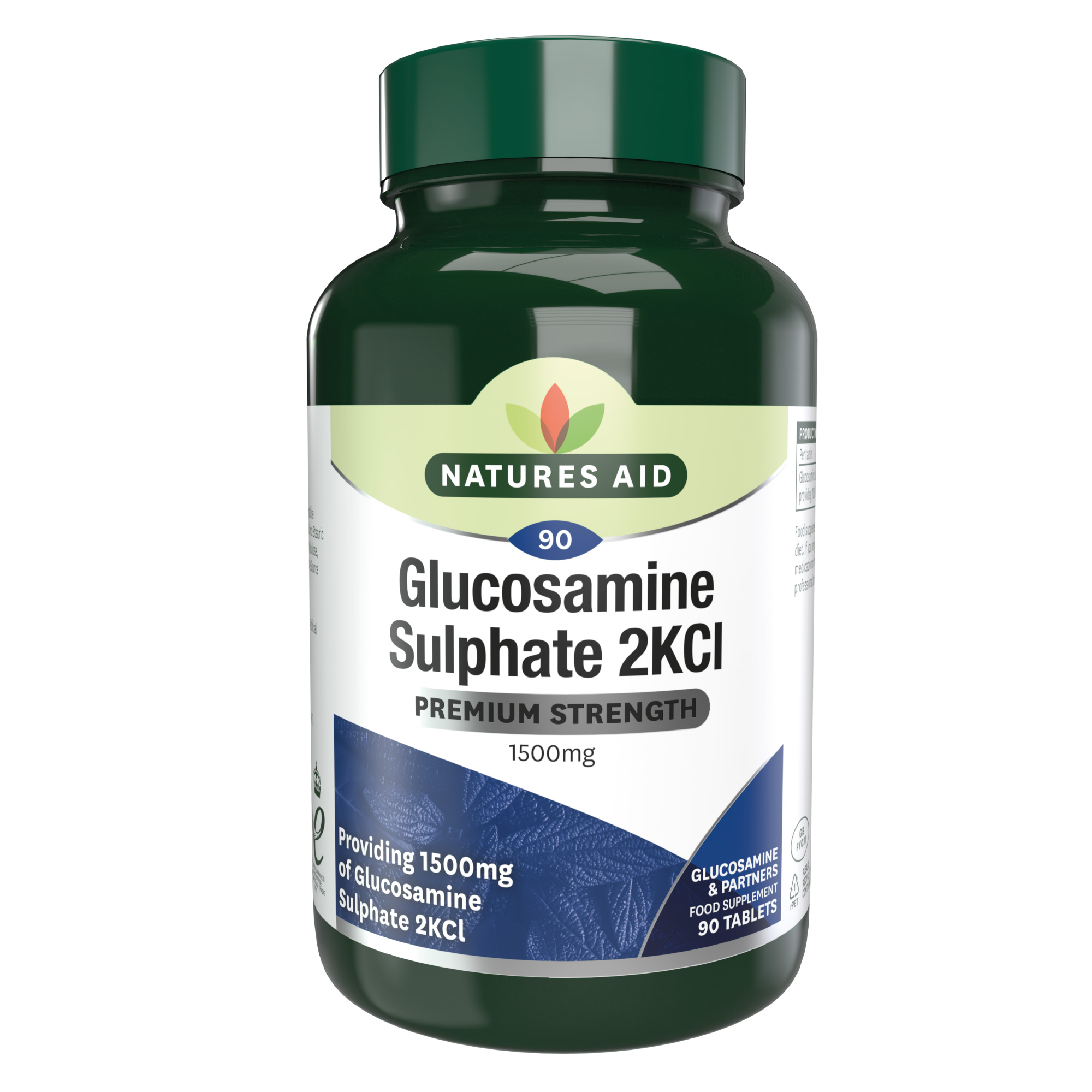 Natures Aid Glucosamine Sulphate 1500mg (High Strength) - 90 Tabs