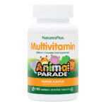 NaturesPlus Animal Parade Children Multivitamin Natural Orange Flavour 180 Animal Shaped Tablets