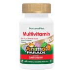 Natures Plus Animal Parade Multivitamin Gold Cherry Flavour 60 Animal Shape Tablets