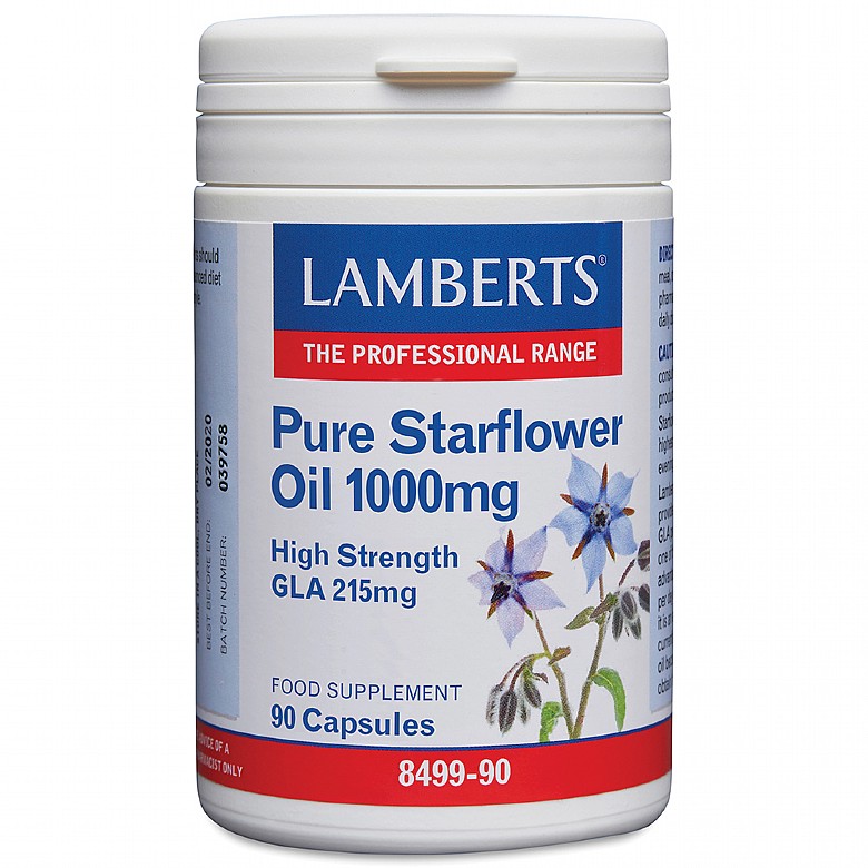 Lambert Pure Starflower Oil 1000mg 90 Capsules