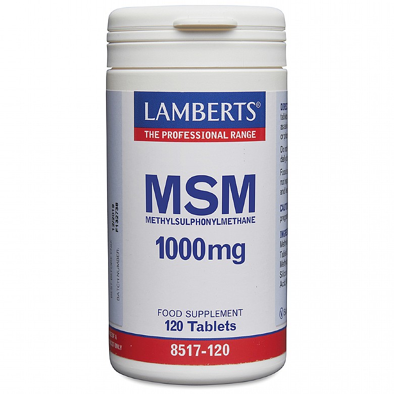 Lamberts MSM 1000mg 120 Tablets