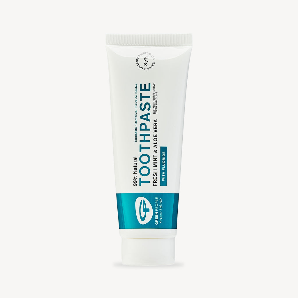 Green People Fresh Mint & Aloe Vera Toothpaste with Fluoride 75ml