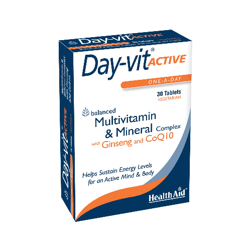 HealthAid Day-vit Active (MVM with Ginseng & CoQ10) Blister 30 Tablets