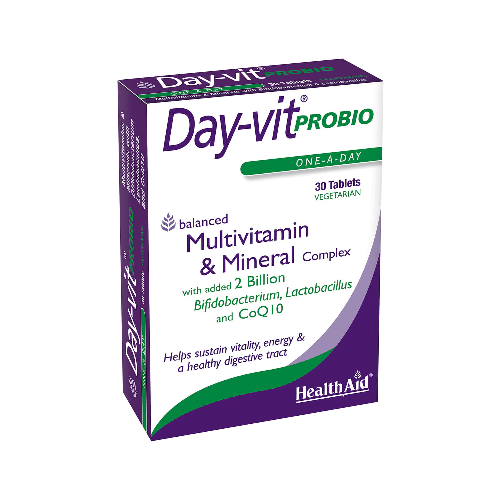 HealthAid Day-vit Probio (MVM With Probiotics & CoQ10) Blister 30 Tablets