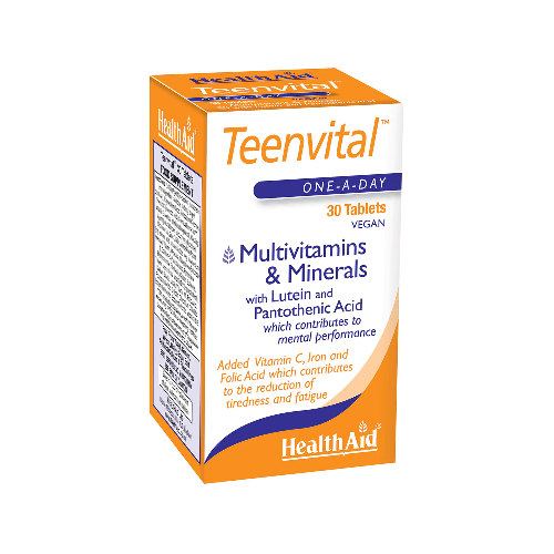 HealthAid Teenvital (Ages 12-16) (Iron, B Complex Vitamins, Vit D) 30 Tablets