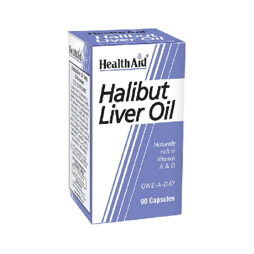 HealthAid Halibut Liver Oil (Vit A, D) 90 Capsules