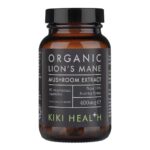 Kiki Health Organic Lion's Mane Mushroom Extract 400mg 60's Vegetarian Capsules