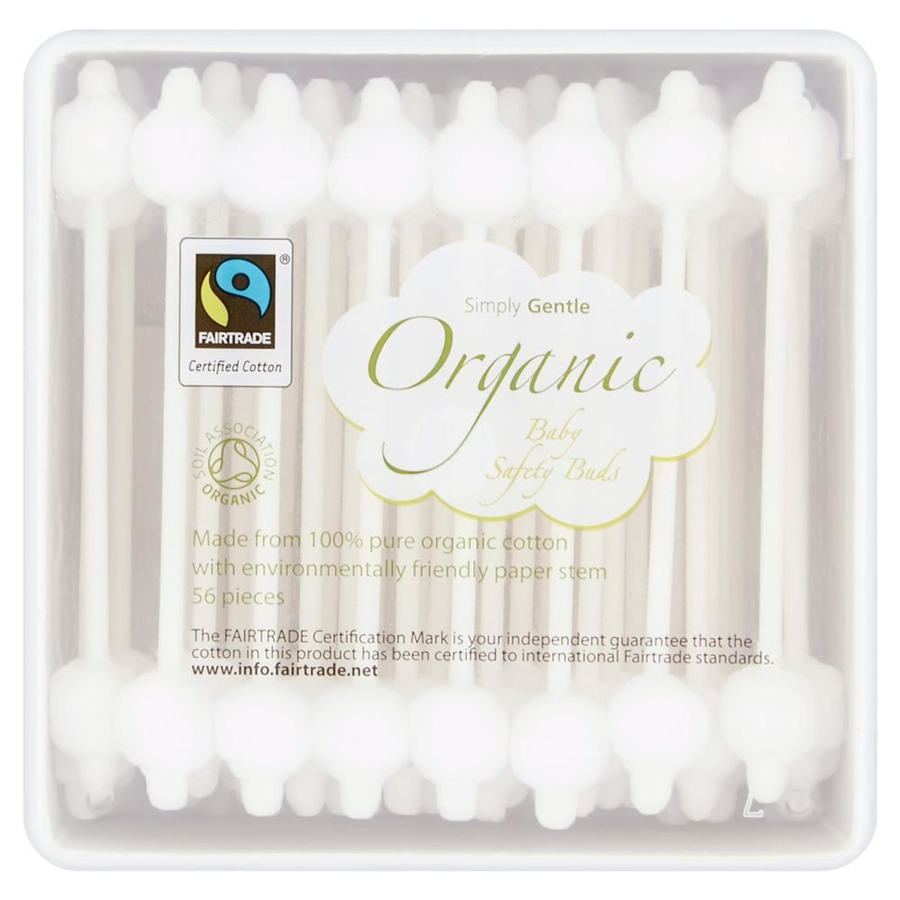 Simply Gentle Organic Baby Safety Buds 56 Sticks
