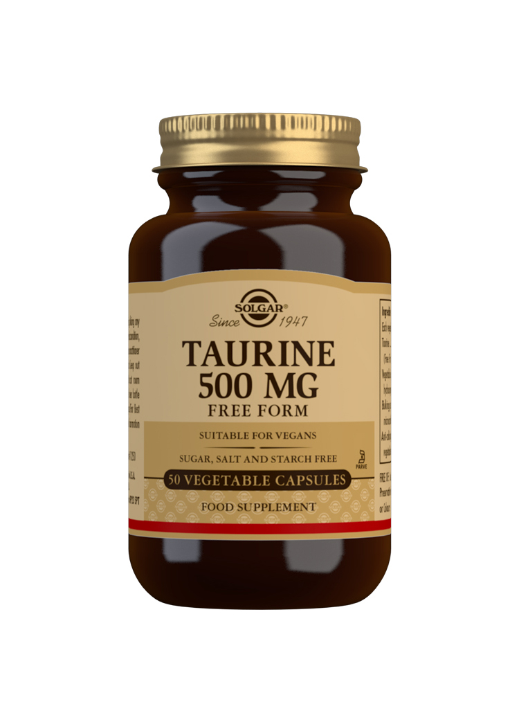 Solgar Taurine 500 mg Vegetable 50 Capsules