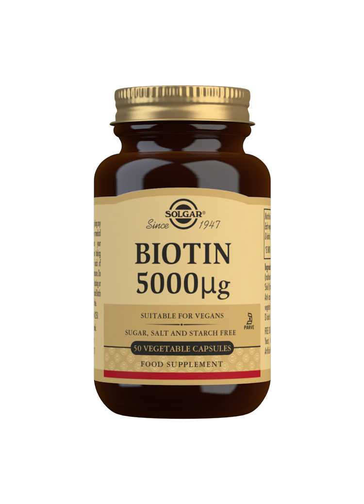 Solgar Biotin 5000mg Vegetable Capsules