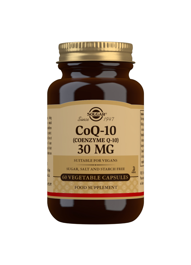 Solgar CoQ-10 (Coenzyme Q-10) 30 mg 60 Vegetable Capsules