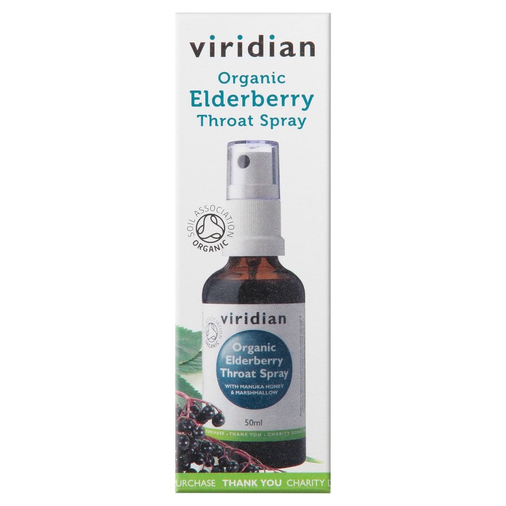 Viridian Elderberry Throat Spray 50ml