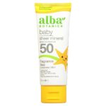 Alba Botanica Baby Sheer Mineral Fragrance Free Sunscreen Lotion SPF 50 89ml