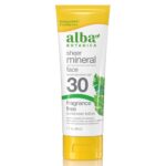 Alba Botanica Sheer Mineral Face Fragrance Free Sunscreen Lotion SPF 30 59ml