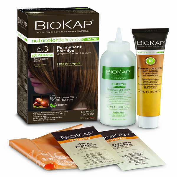 BioKap Long Lasting Hair Dye 6.3 Dark Golden Blond Long Lasting Hair Dye