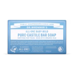 Dr. Bronner's All-One Baby-Mild Pure-Castile Bar Soap 140g