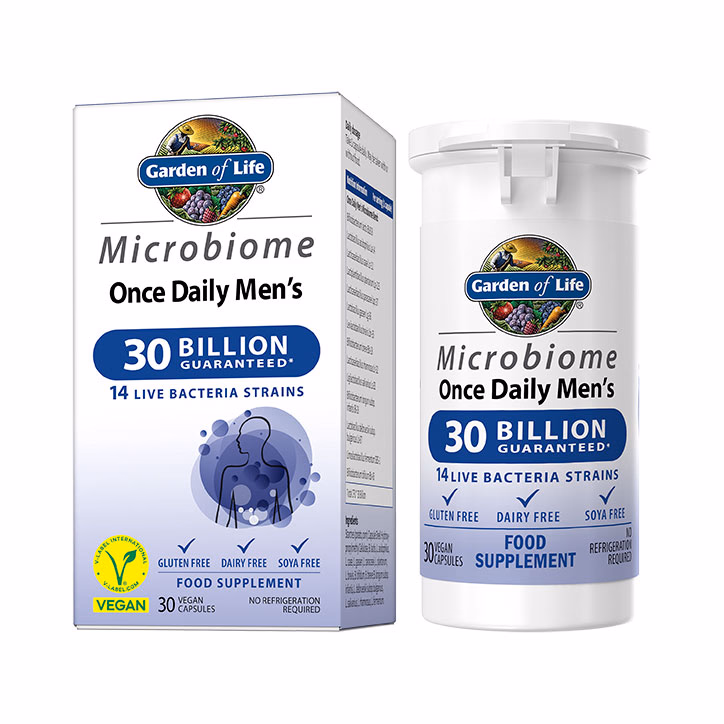 Garden of Life Microbiome Probiotics Once Daily Men’s 30 Vegan Capsules
