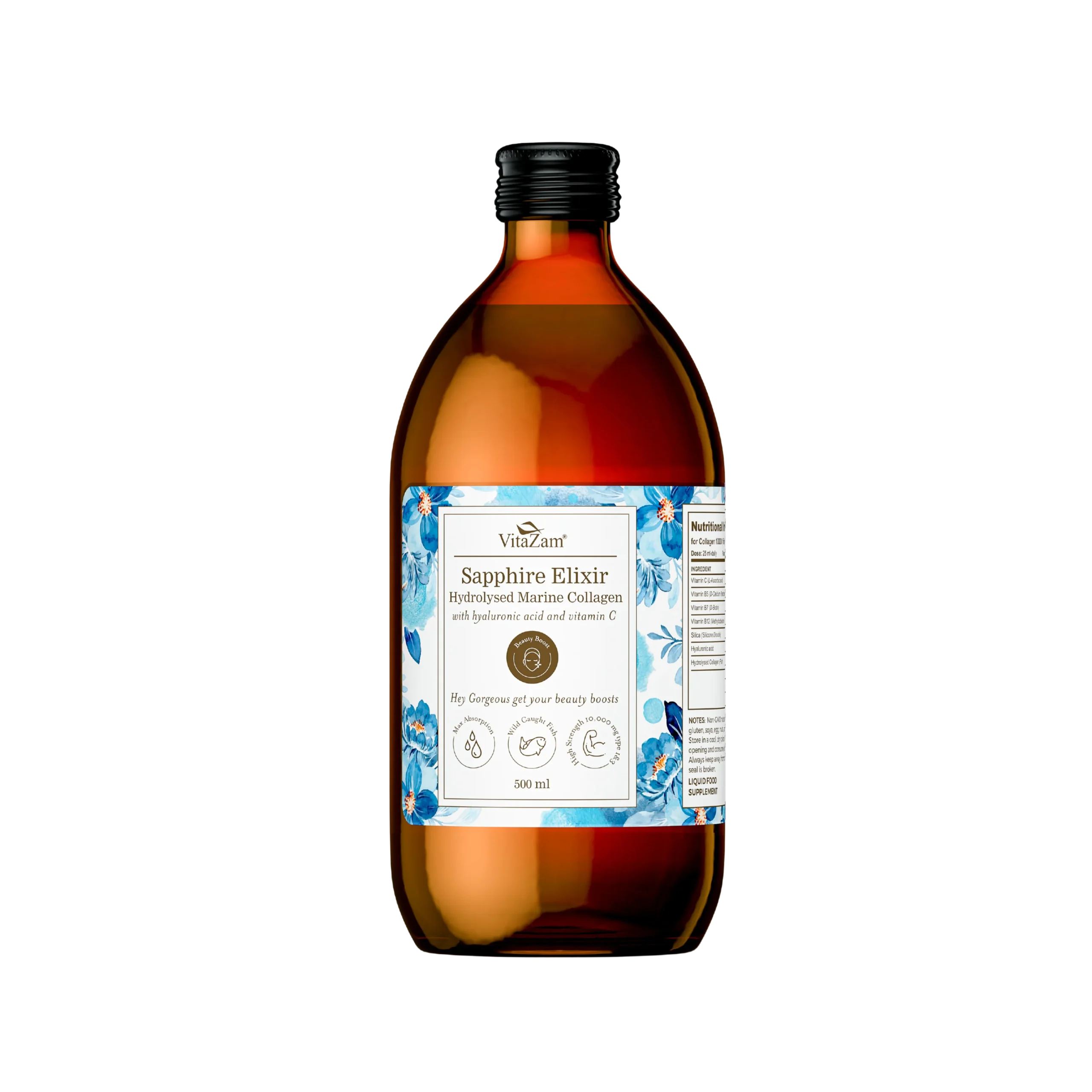 Vitazam Sapphire Elixir Marine Collagen 500ml Liquid