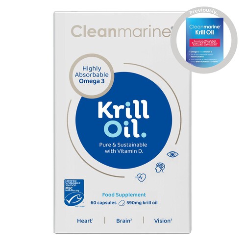 Cleanmarine Krill Oil High Strength 60 Capsules