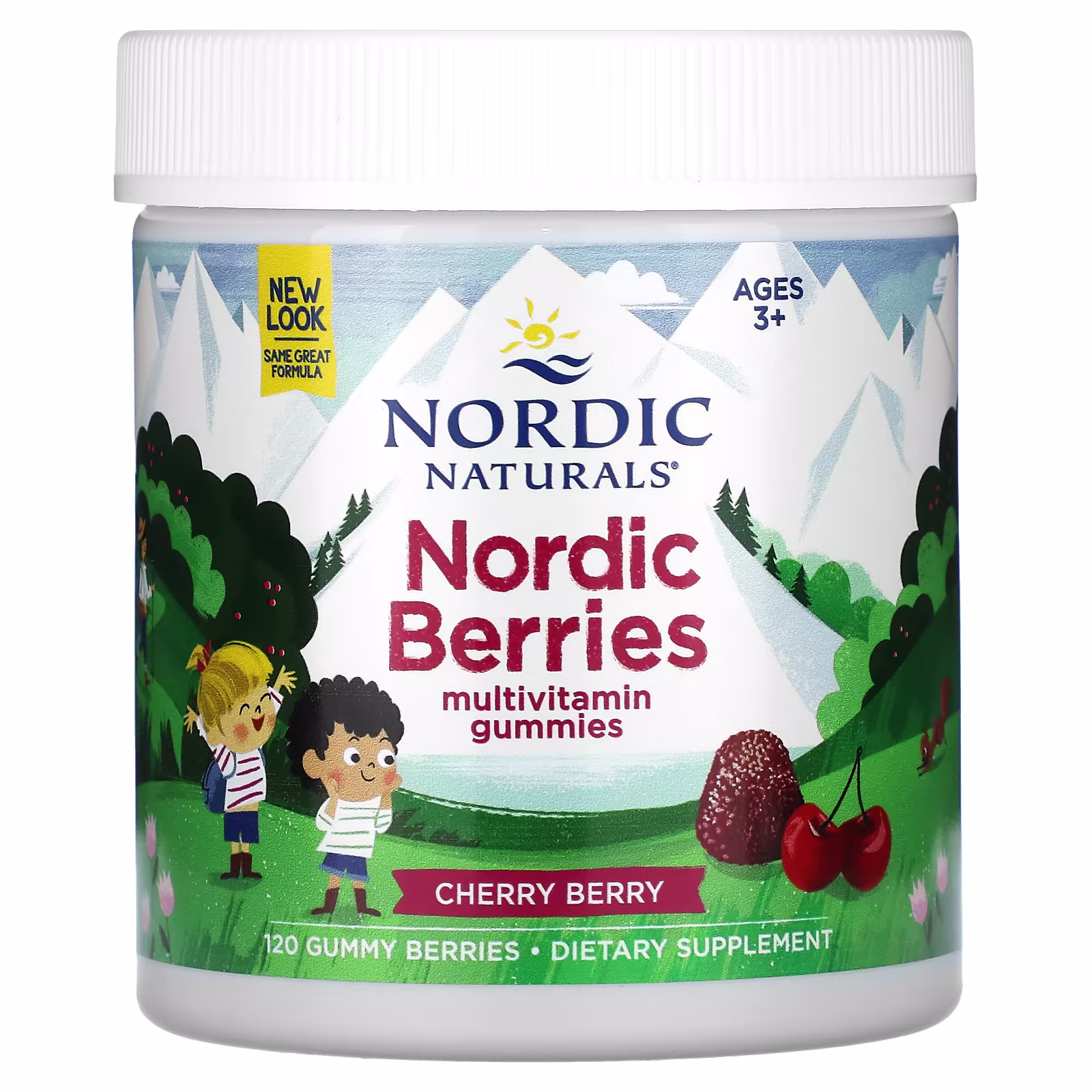 Nordic Naturals Nordic Berries Cherry Berry Flavor 120 Gummy