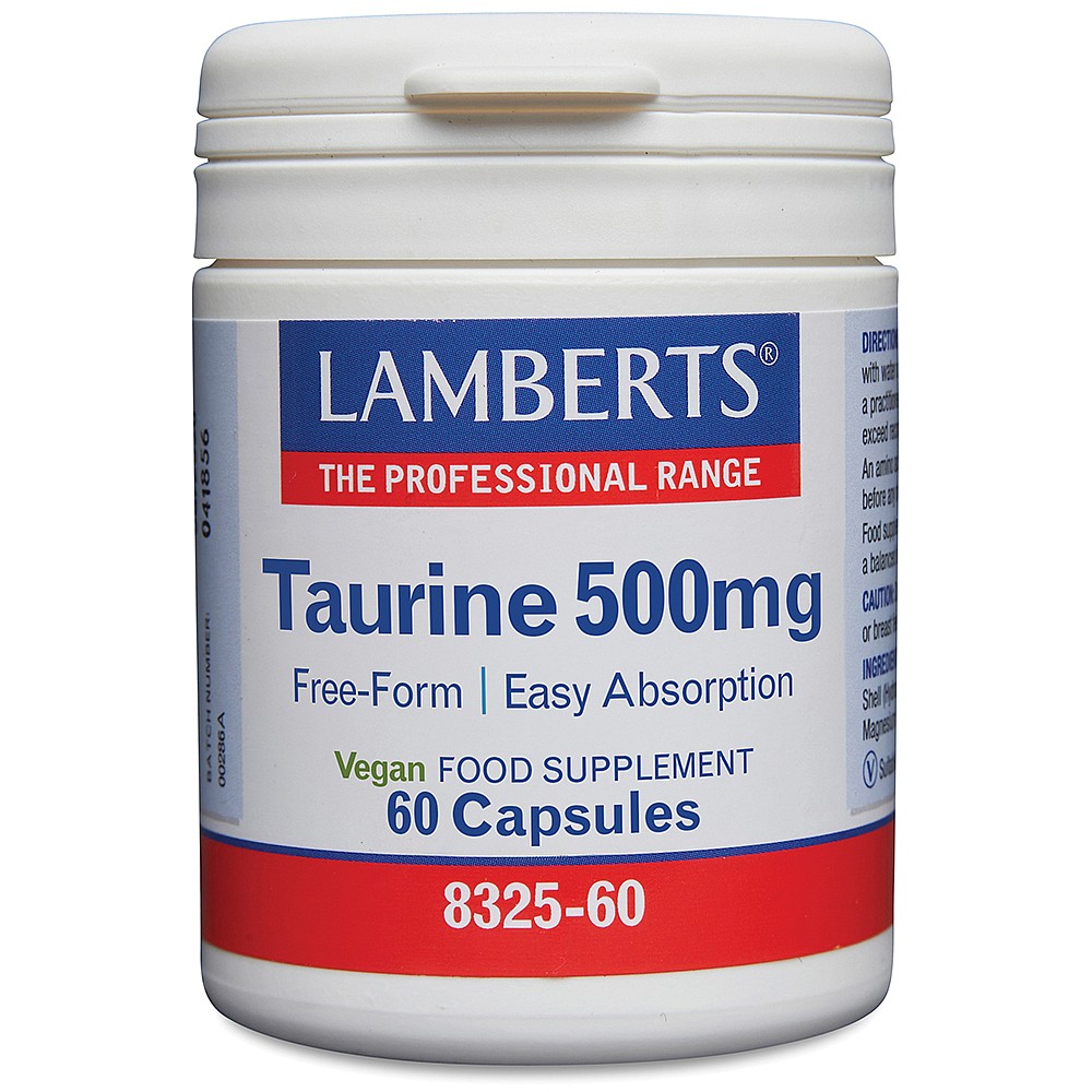 Lamberts Taurine 500mg 60 Capsules