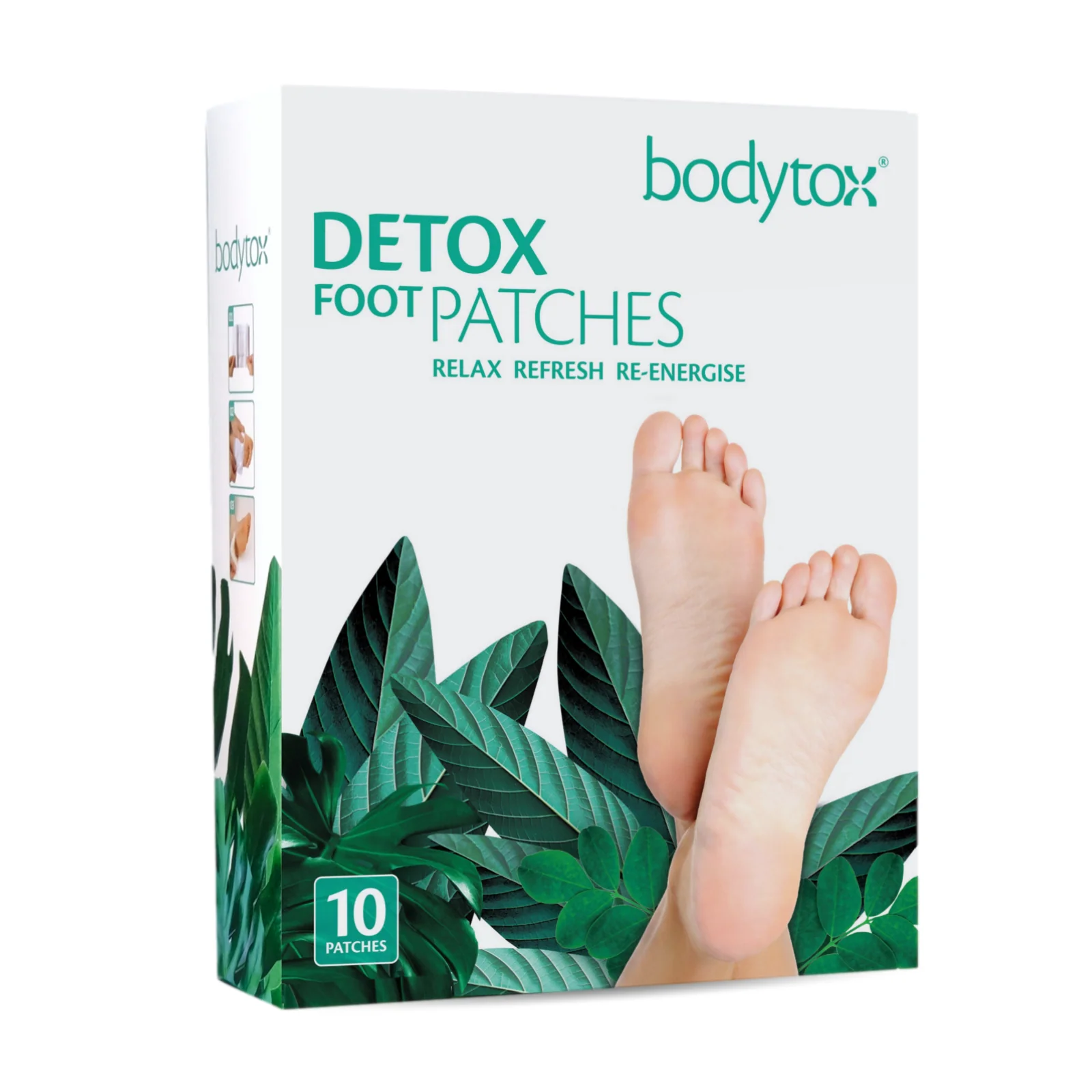 Bodytox Detox Cleanse & Renew Foot Patches - Box of 10