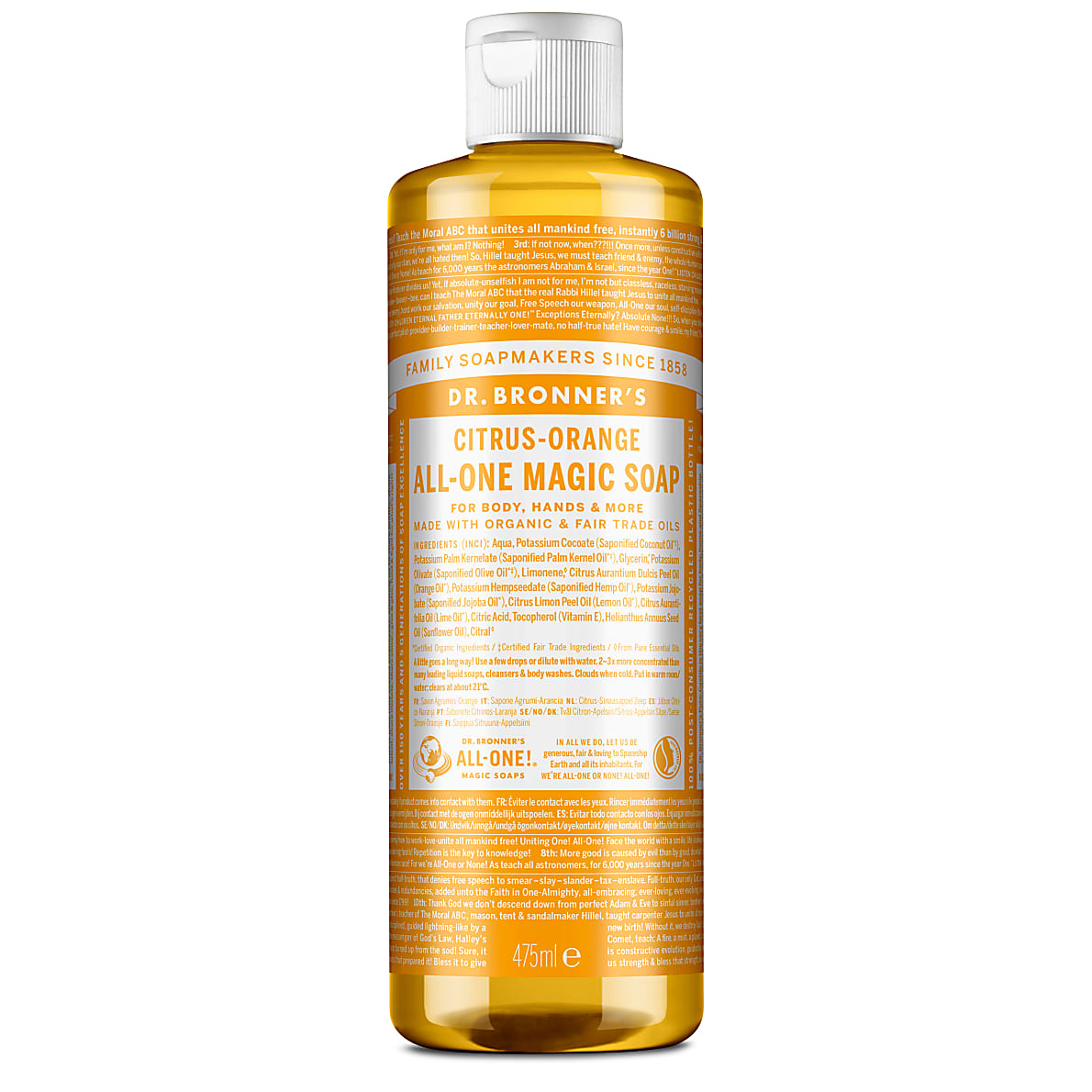 Dr.Bronner's Citrus Orange All-One Magic Soap 475ml