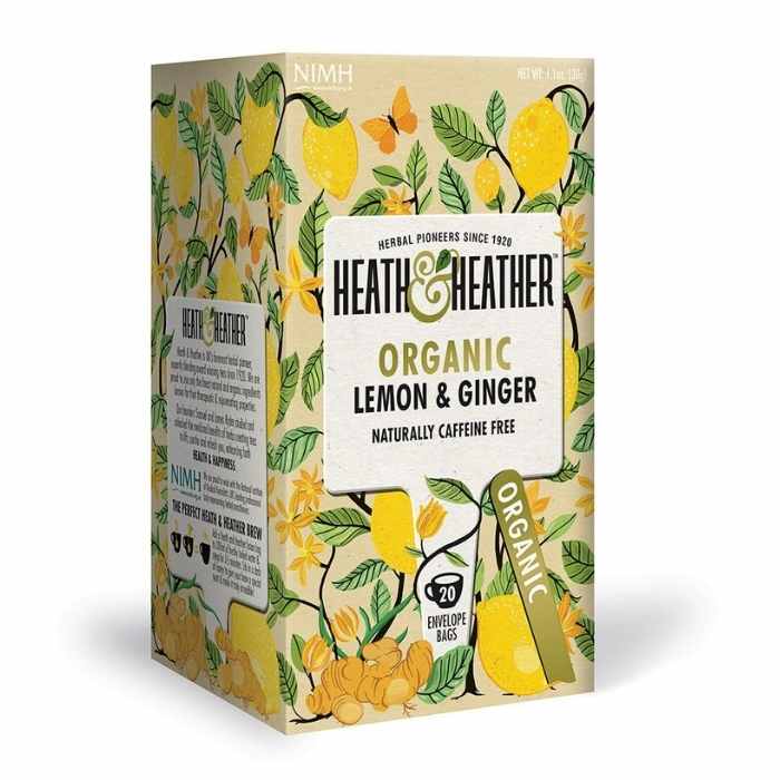 Heath and Heather Lemon & Ginger 20 Tea Bags