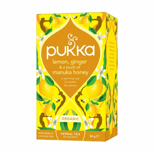 Pukka Organic Lemon Ginger Manuka 20 Tea Bags