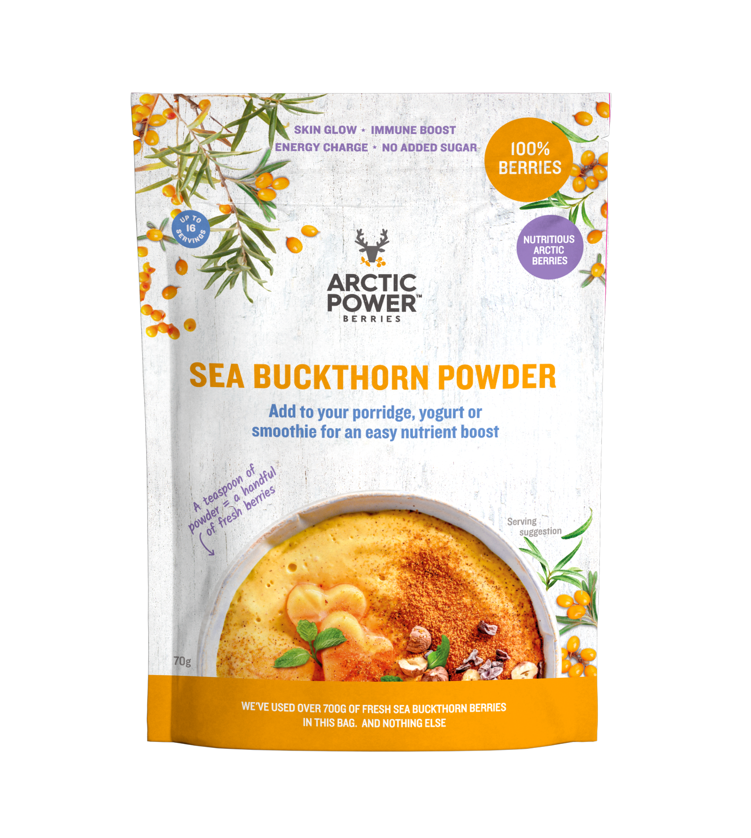 Arctic Power Berries Sea Buckthorn Powder 70g