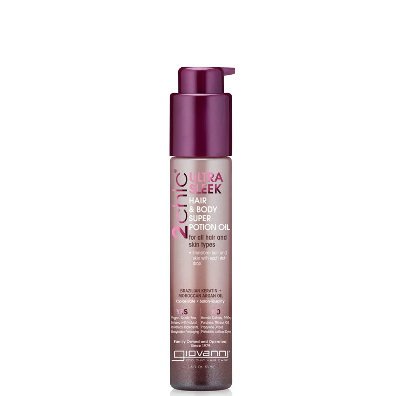 Giovanni Ultra Sleek Brazilian Keratin and Moroccan Argan Oil Hair and Body Potion Oil 53ml