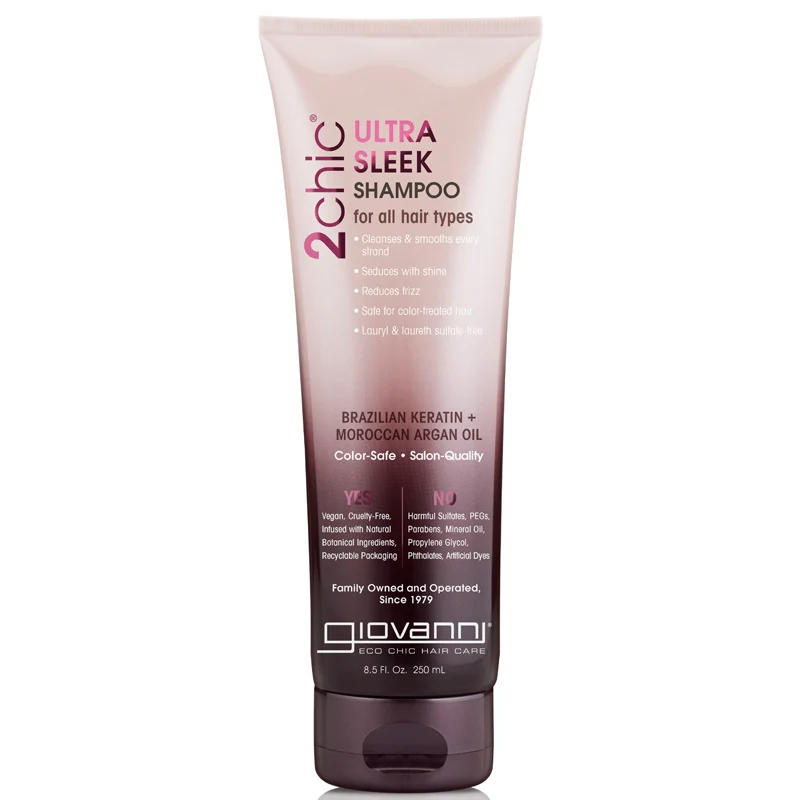 Giovanni Ultra Sleek Brazilian Keratin and Moroccan Argan Oil Shampoo 250ml
