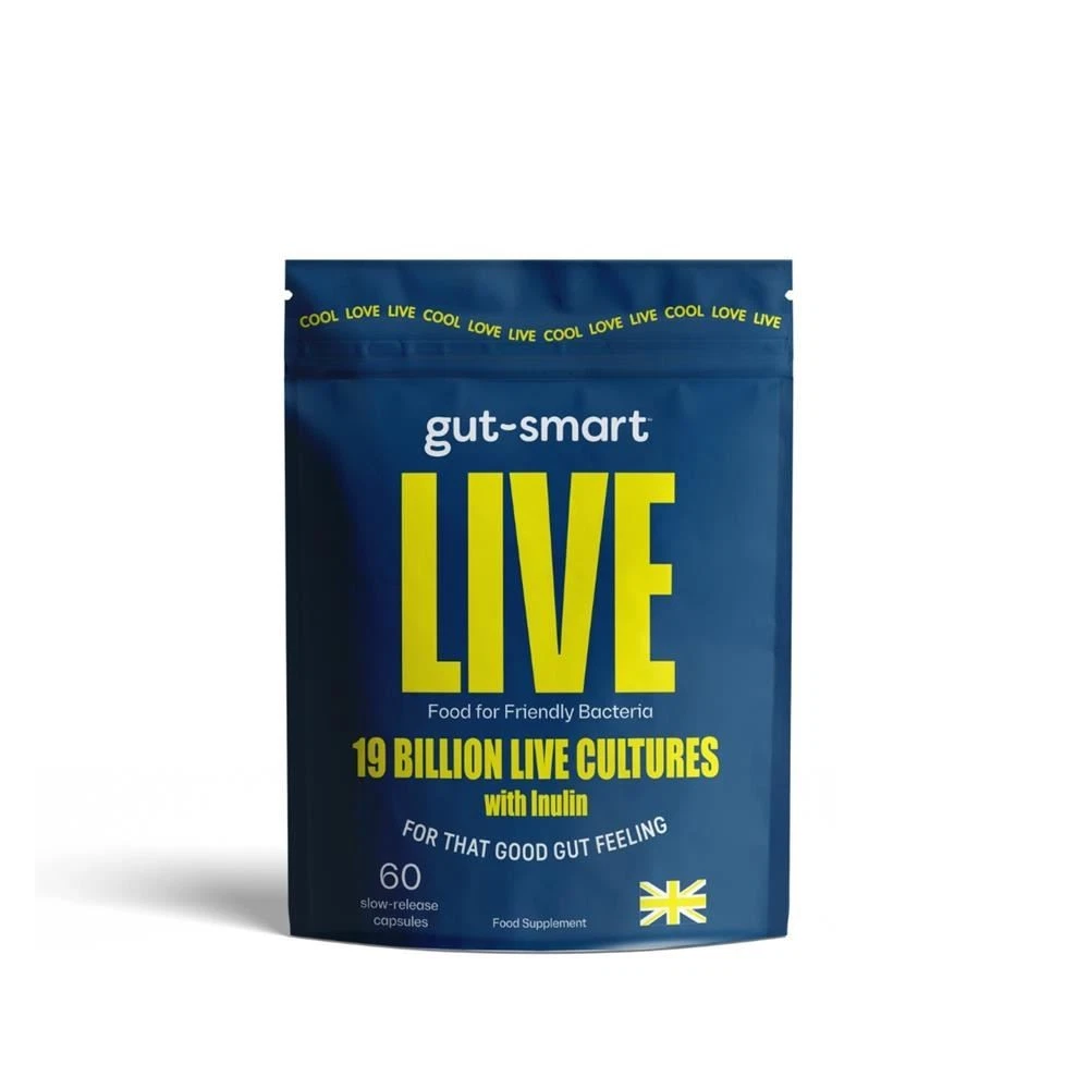 Gut-Health Live 19 Billion 60 Capsules deliver a high-strength probiotic blend to support digestive balance, gut health, and overall wellbeing.