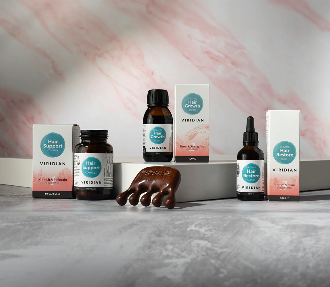 Science Based Hair Support with Botanical Extract Tri Hair System Set Viridian