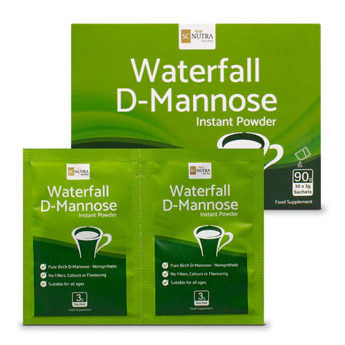 SC Nutra Waterfall D-Mannose Instant 90g Powder for all Ages | Health Supplements UK SC Nutra Waterfall D-Mannose Instant 90g Powder for all Ages