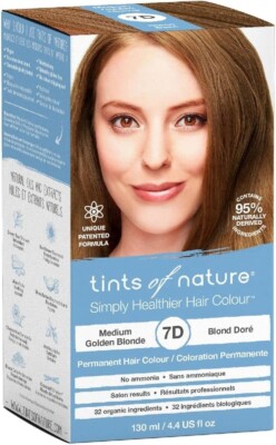 Tints of Nature Simply Healthier Hair Colour 7D Medium Golden Blonde 130ml