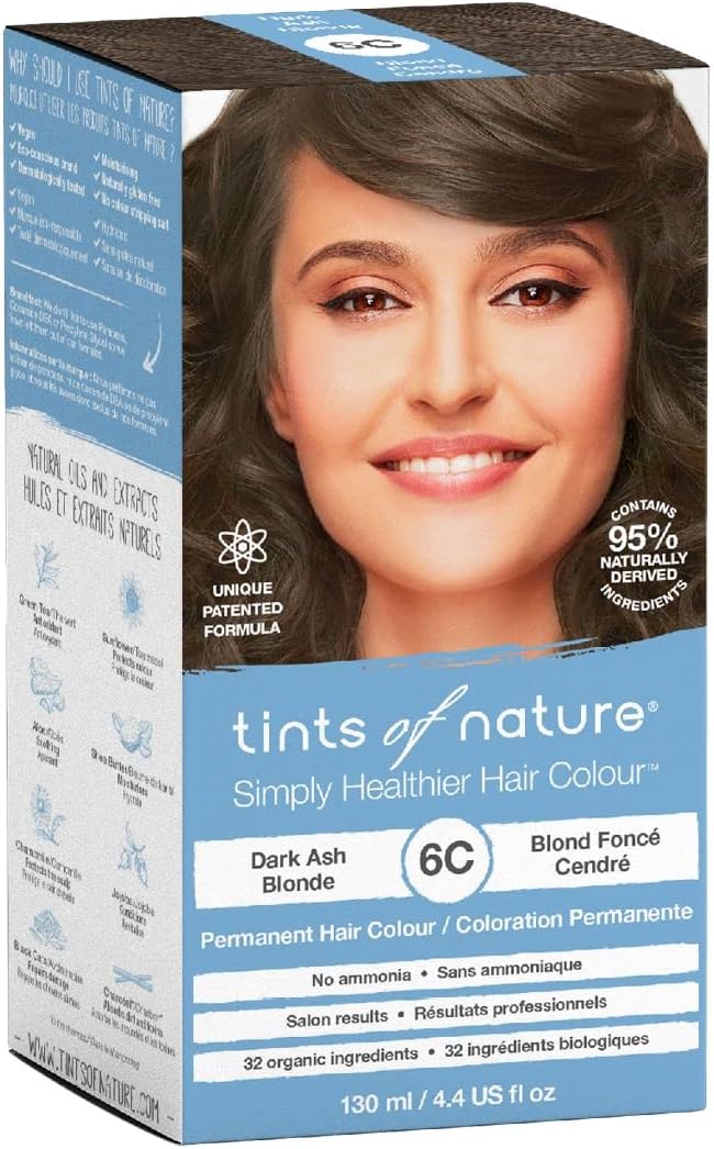 Tints of Nature Simply Healthier Hair Colour 6C Dark Ash Blonde 130ml