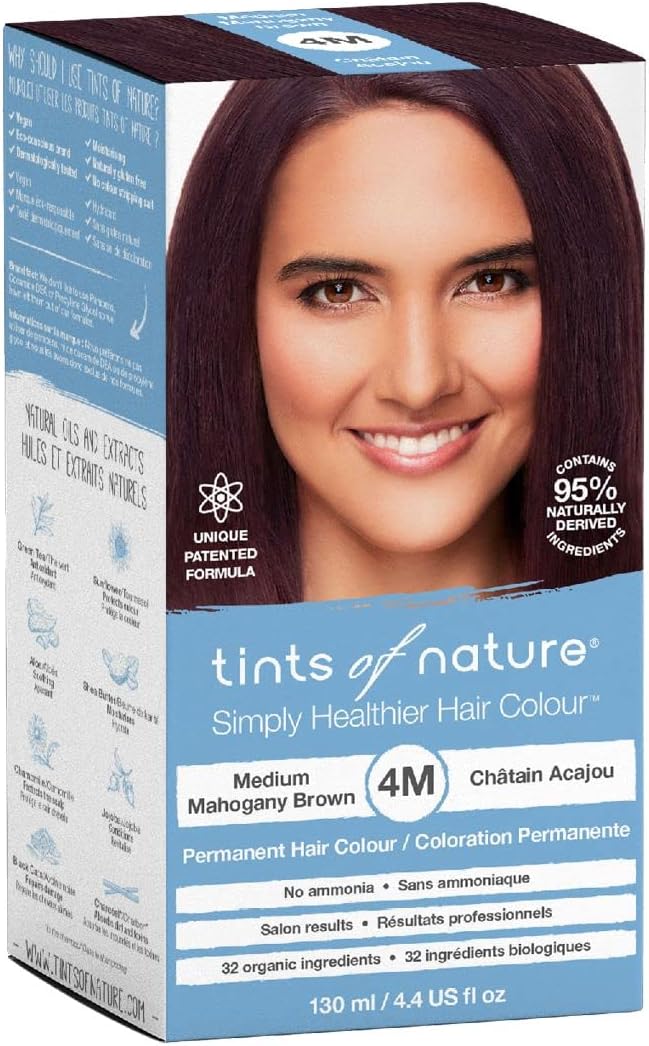 Tints of Nature Simply Healthier Hair Colour 4M Medium Mahogany Brown 130ml