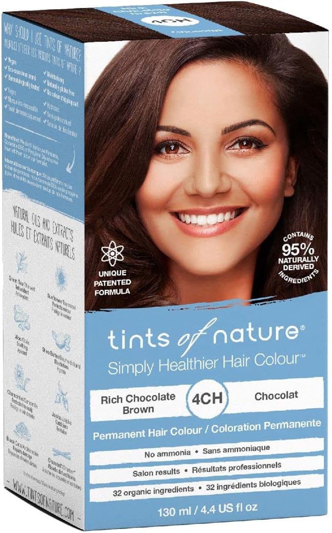 Tints of Nature Simply Healthier Hair Colour 4CH Rich Chocolate Brown 130ml