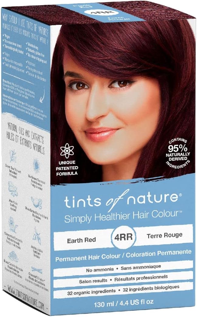 Tints of Nature Simply Healthier Hair Colour 4RR Earth Red 130ml
